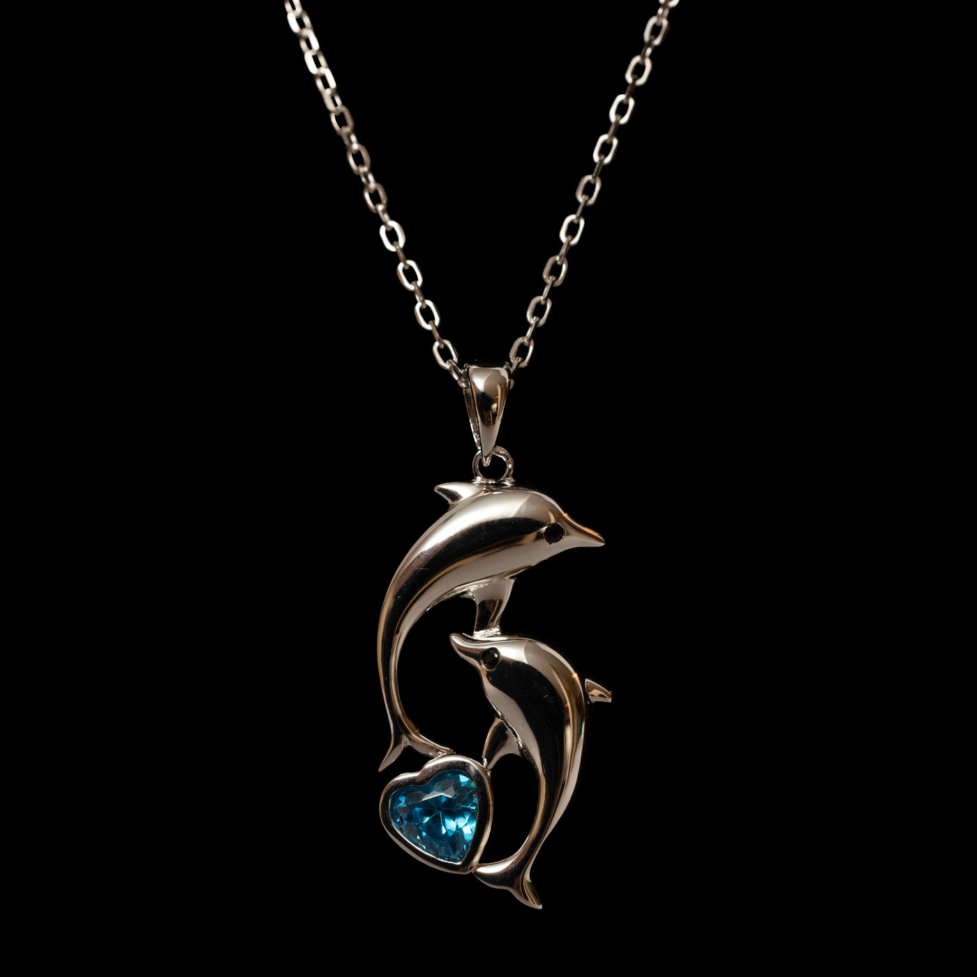 Heart of the Dolphin Pendant Necklace