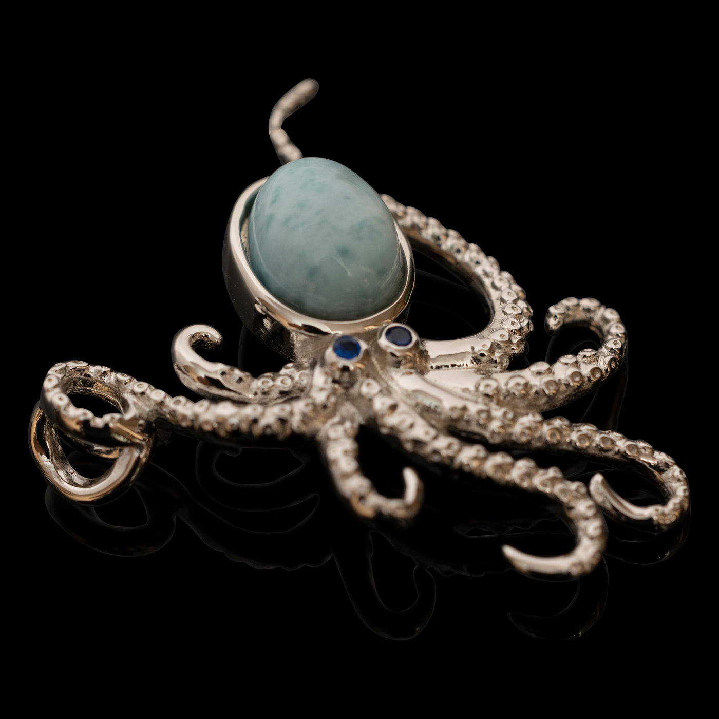 Inkredible Larimar Octopus Pendant Necklace