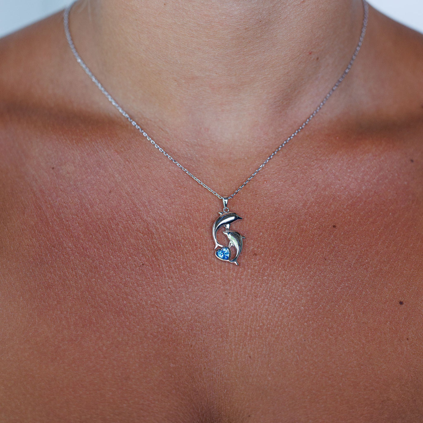 Heart of the Dolphin Pendant Necklace